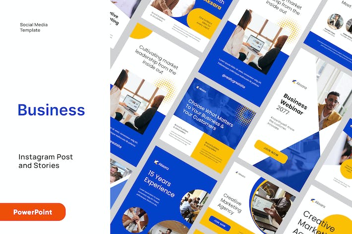 商业社交媒体尺寸PPT模板 - 顶尖PPT