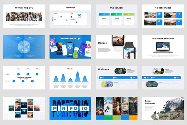 商务创意动画信息图形地图PPT模板 - 顶尖PPT