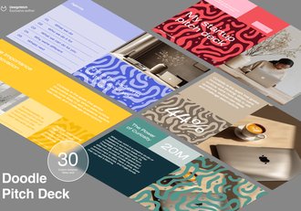 涂鸦-风格极简商务办公keynote模板 - 顶尖PPT