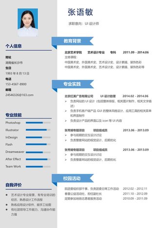 UI设计师个人求职简历模板 - 顶尖PPT
