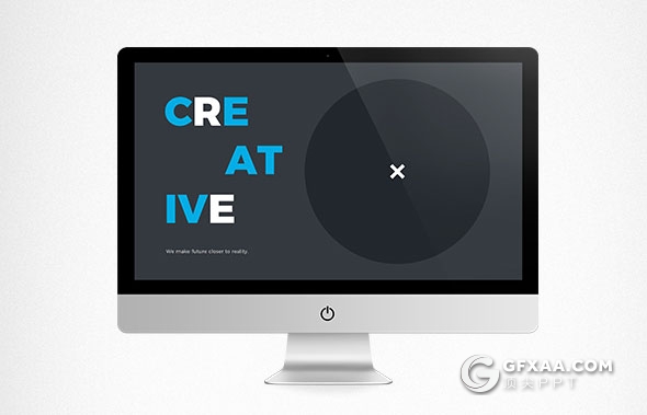 50页创意大标题信息展示商务PPT模板 - 顶尖PPT