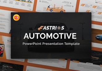 汽车行业相关展示PPT模板 - 顶尖PPT