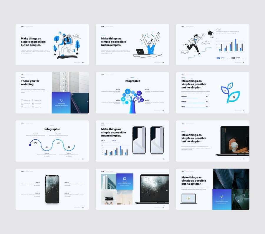 创意简约风格商务多用途keynot模板 - 顶尖PPT