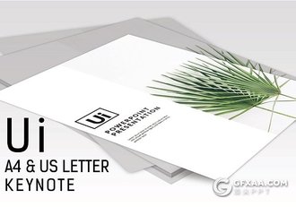 80页简约大气A4画册风格PPT模板 - 顶尖PPT