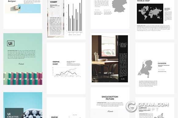 80页简约大气A4画册风格keynote模板 - 顶尖PPT