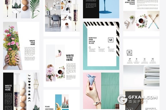 80页简约大气A4画册风格keynote模板 - 顶尖PPT