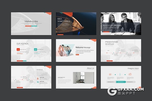 100页营销理念商业多用途PPT模板10种配色 - 顶尖PPT