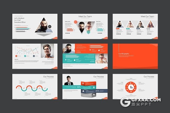 100页营销理念商业多用途PPT模板10种配色 - 顶尖PPT