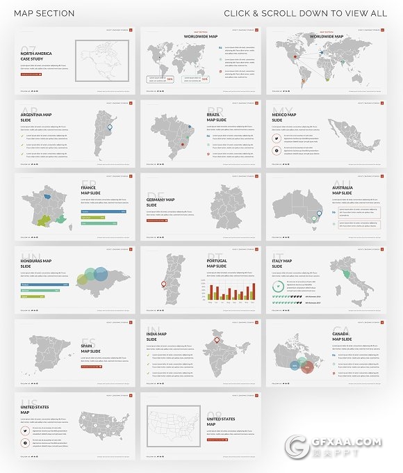 100页数据图形商务多用途PPT模板 - 顶尖PPT