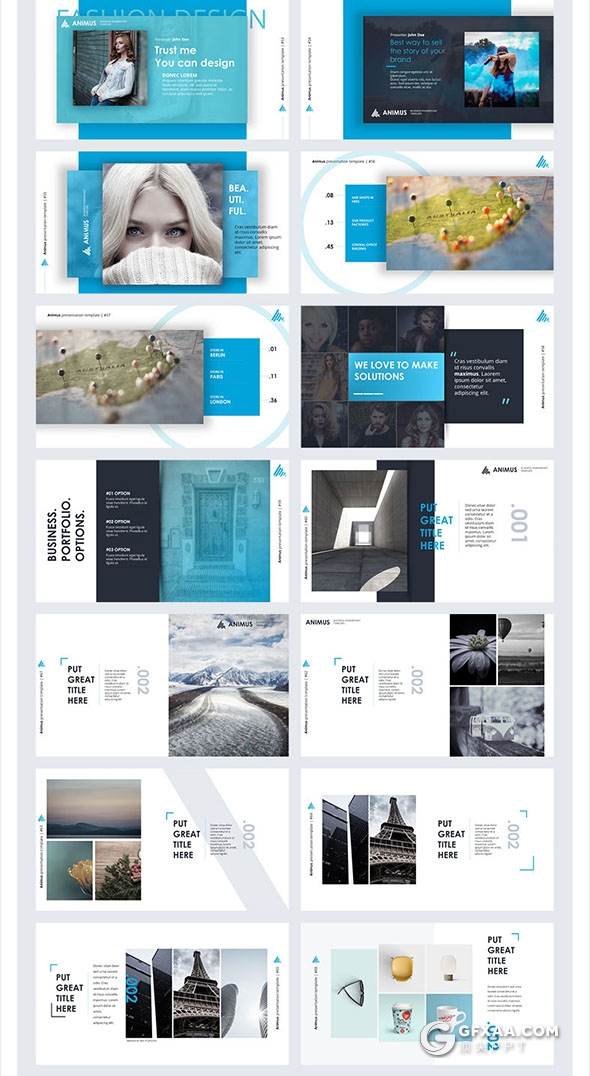 200页精美图形设计商务多用途keynote模板 - 顶尖PPT