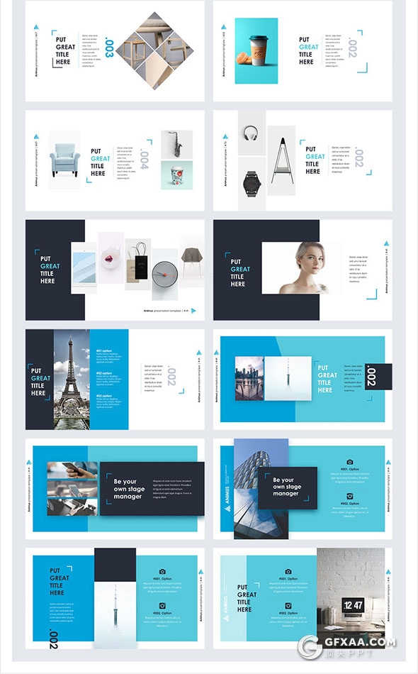 200页精美图形设计商务多用途keynote模板 - 顶尖PPT