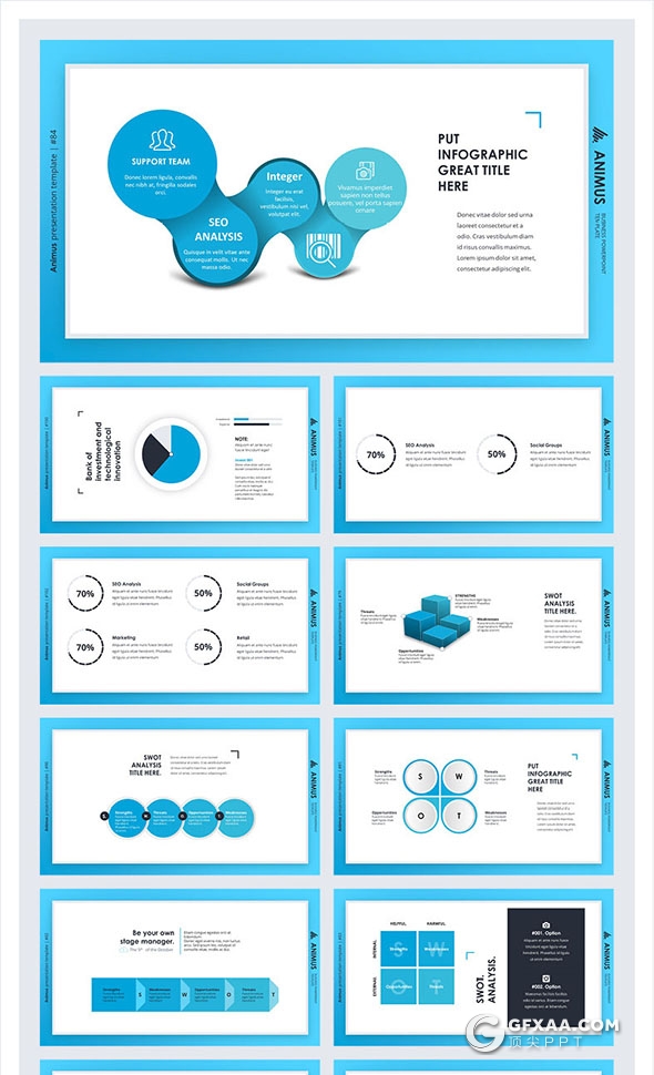 200页精美图形设计商务多用途keynote模板 - 顶尖PPT