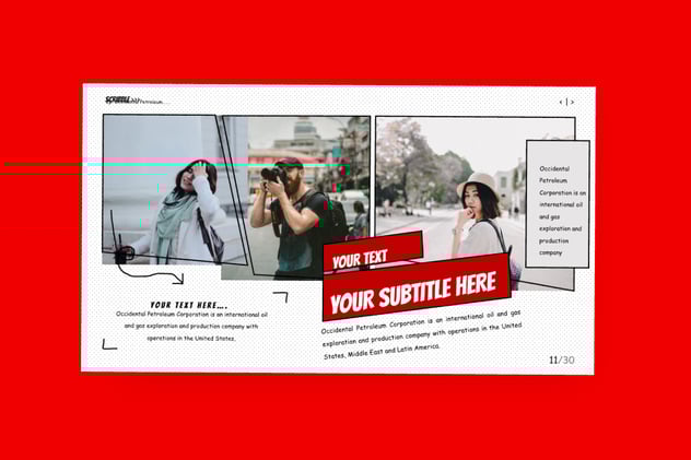 涂鸦风格报纸杂志keynote模板 - 顶尖PPT