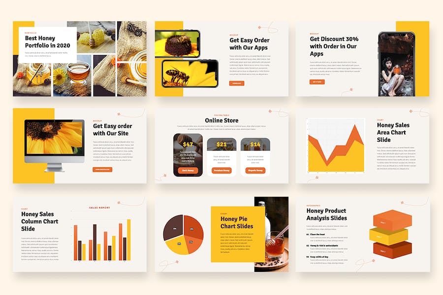 蜂蜜养蜂行业keynote模板 - 顶尖PPT