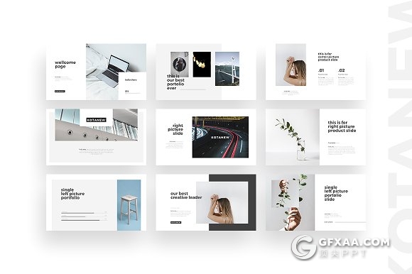 50多页简约文艺风格 家居产品展示keynote模板 - 顶尖PPT