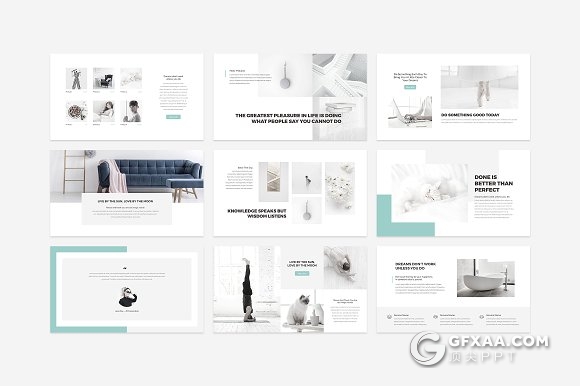 117页极简风格产品图片展示PPT模板 - 顶尖PPT