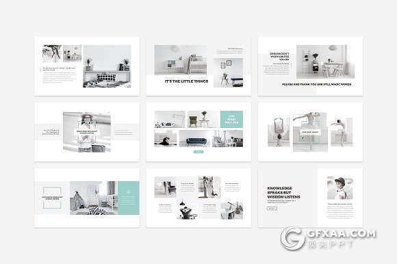 117页极简风格产品图片展示PPT模板 - 顶尖PPT