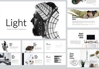 50页简约艺术范国外PPT模板 - 顶尖PPT