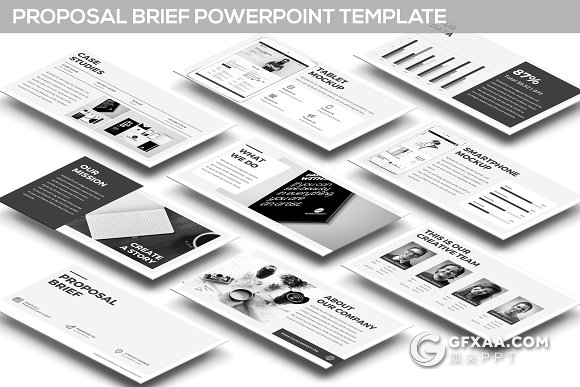 25页黑色系商务大气PPT模板 - 顶尖PPT