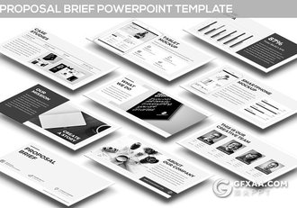 25页黑色系商务大气PPT模板 - 顶尖PPT