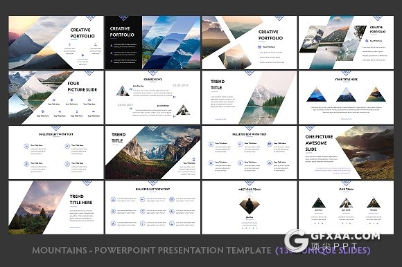 154页旅游景点展示PPT摄影图片展示ppt模板 - 顶尖PPT