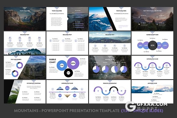 154页旅游景点展示PPT摄影图片展示ppt模板 - 顶尖PPT