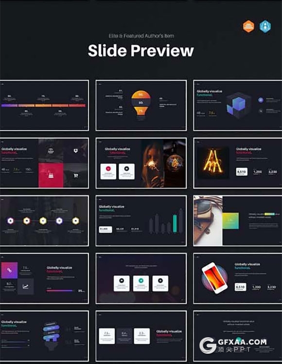 120页国外高端商务多用途PPT模板 - 顶尖PPT