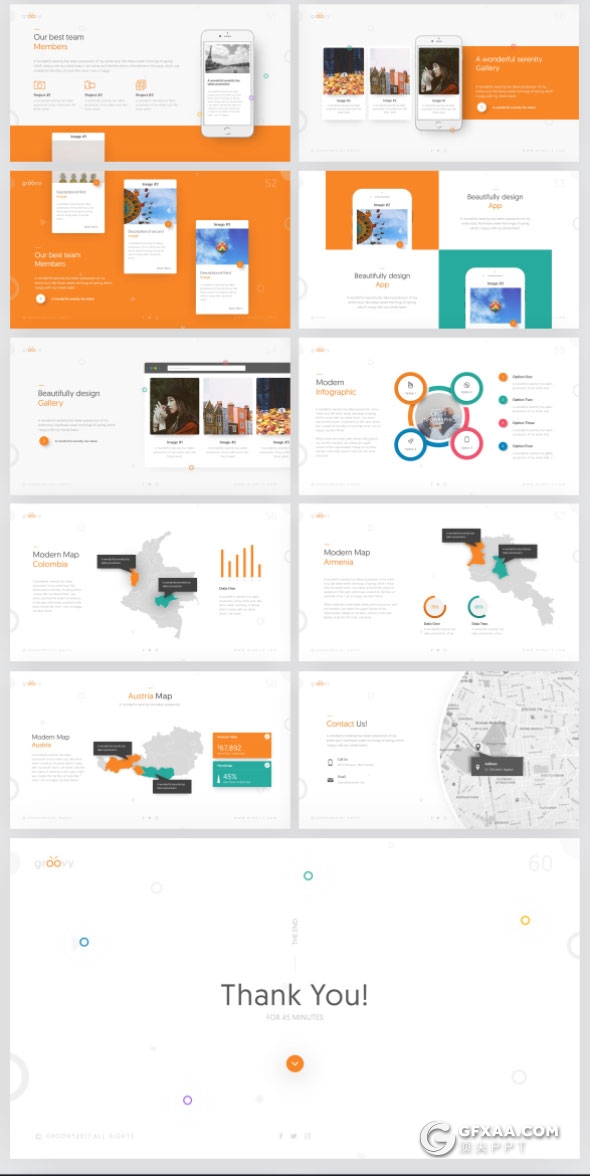 60页精致设计高端商务多用途PPT模板 - 顶尖PPT