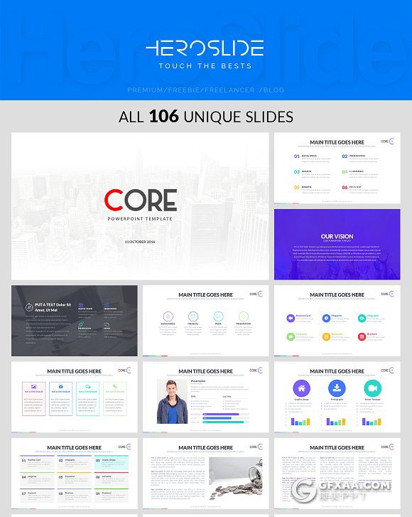 106页高逼格国外商务风格PPT模板 - 顶尖PPT
