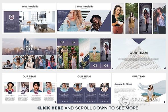 100页出创意团队人员介绍统计分析PPT模板 - 顶尖PPT