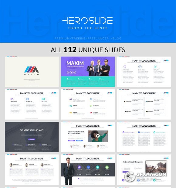 112页国外高端商务多用途PPT模板 - 顶尖PPT