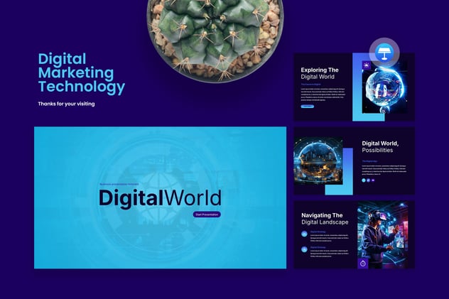 数字营销技术keynote模板 - 顶尖PPT