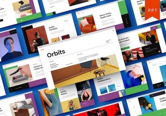 轨道路线商务企业发展规划PPT模板 - 顶尖PPT