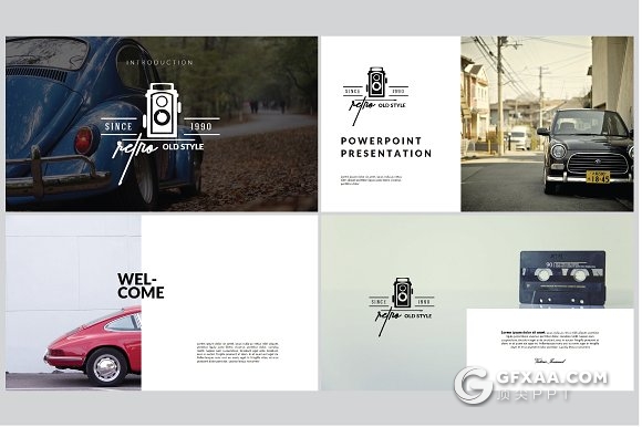 95页简约风格汽车品牌介绍展示PPT模板 - 顶尖PPT