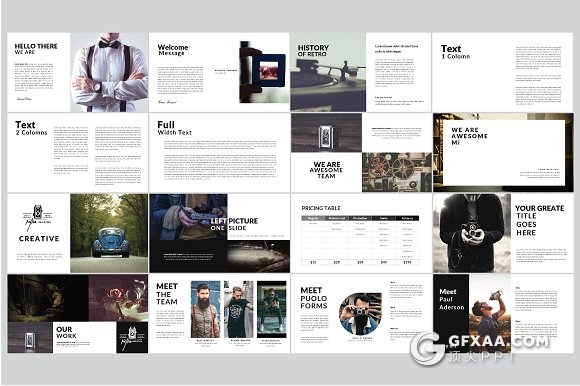 95页简约风格汽车品牌介绍展示PPT模板 - 顶尖PPT