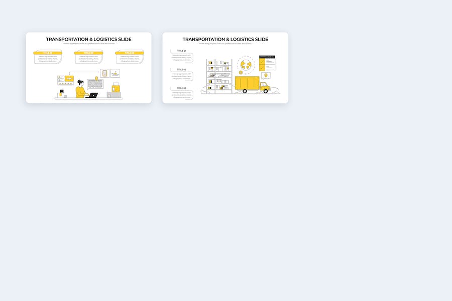 物流运输供应链仓储管理信息图PPT模板 - 顶尖PPT