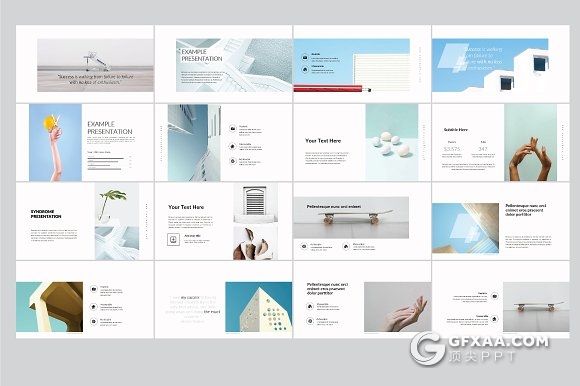 130页简约综合性多用途PPT模板 - 顶尖PPT