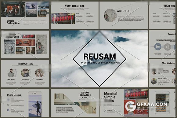 94页极简风格商务多用途PPT模板 - 顶尖PPT