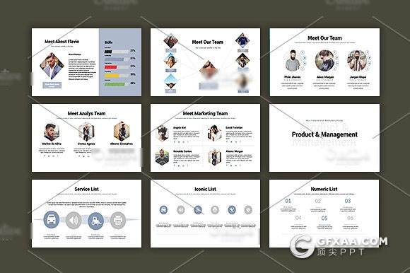 94页极简风格商务多用途PPT模板 - 顶尖PPT
