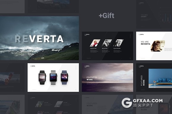 123页创意多边形大图展示keynote模板 - 顶尖PPT