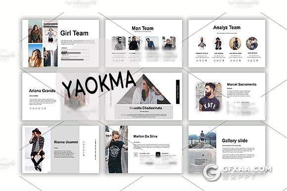 85页简约大气图片信息展示PPT模板 - 顶尖PPT