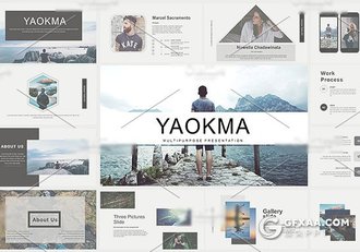 85页简约大气图片信息展示PPT模板 - 顶尖PPT