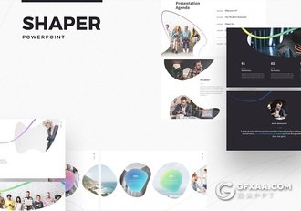 87页创意图形设计精美国外多用途PPT模板 - 顶尖PPT