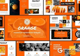 60页橙子水果介绍PPT模板 - 顶尖PPT