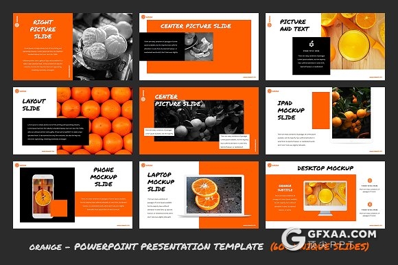 60页橙子水果介绍PPT模板 - 顶尖PPT