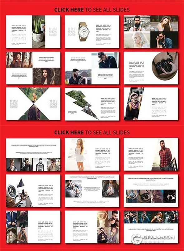 88页时尚杂志风格PPT模板模特展示PPT - 顶尖PPT