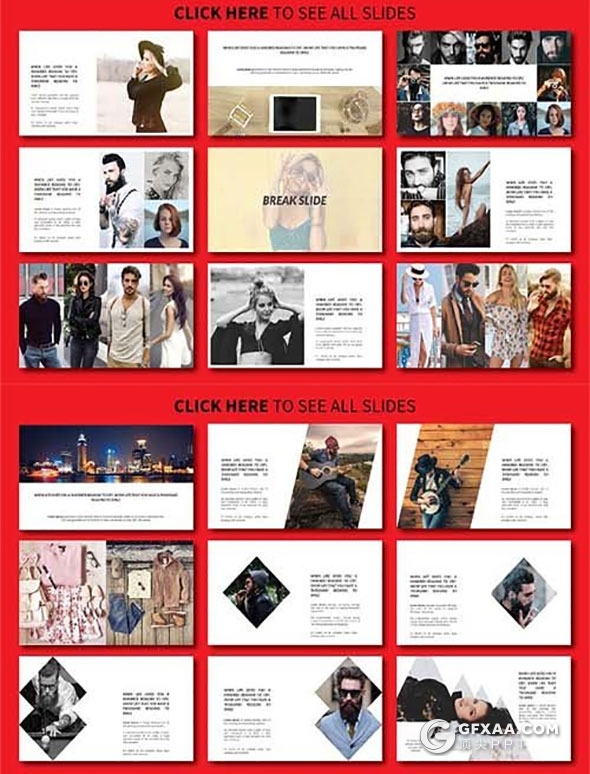 88页时尚杂志风格PPT模板模特展示PPT - 顶尖PPT