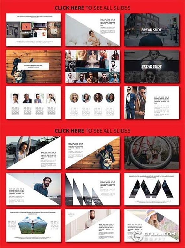 88页时尚杂志风格PPT模板模特展示PPT - 顶尖PPT