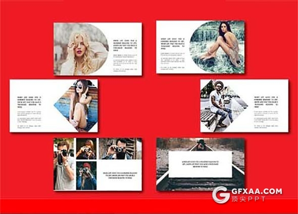 88页时尚杂志风格PPT模板模特展示PPT - 顶尖PPT