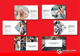 88页时尚杂志风格PPT模板模特展示PPT - 顶尖PPT